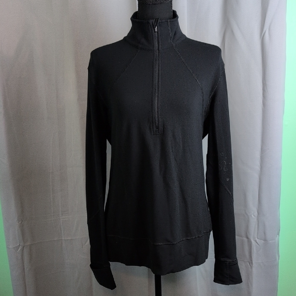 lululemon athletica Black Fitted Zippered Pullover